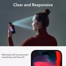 ESR รุ่น Tempered Glass Privacy Screen Protector - ฟิล์มกระจก iPhone 15 Pro (1 Pack)