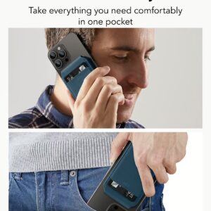 ESR รุ่น HaloLock Vegan Leather Wallet Stand - ที่ใส่บัตรติดหลังมือถือแบบตั้งได้ - สี Dark Blue 11 ESR รุ่น HaloLock Vegan Leather Wallet Stand - ที่ใส่บัตรติดหลังมือถือแบบตั้งได้ - สี Dark Blue