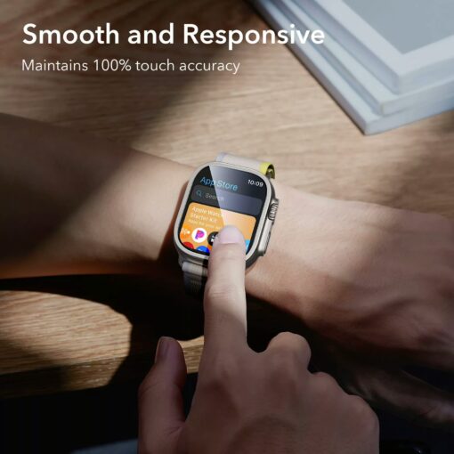 ESR รุ่น Armorite Screen Protector - ฟิล์มกระจกสำหรับ Apple Watch Ultra (49mm) - 2 ชิ้น - Image 4