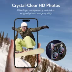 ESR รุ่น Camera Lens Protector - กระจกเลนส์กล้อง iPhone 15 Pro/ 15 Pro Max - สี Chromatic - Image 5