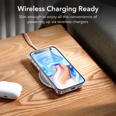 ESR รุ่น Air Armor Clear Case (HaloLock) - เคส iPhone 15 Plus - สี Clear