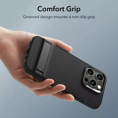ESR รุ่น Boost Kickstand Case - เคส iPhone 15 Pro Max - สี Black