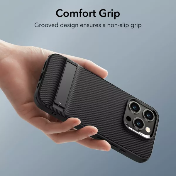 ESR รุ่น Boost Kickstand Case - เคส iPhone 15 Pro Max - สี Black