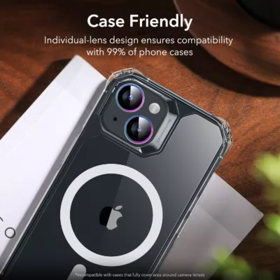 ESR รุ่น Camera Lens Protector - กระจกเลนส์กล้อง iPhone 15/ 15 Plus - สี Chromatic