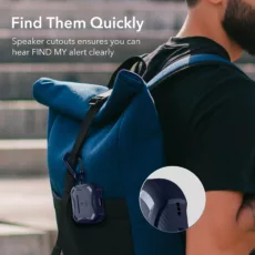 ESR รุ่น Cyber Armor Tough with HaloLock - เคส AirPods Pro 2/1 - สี Blue