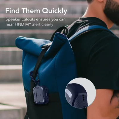 ESR รุ่น Cyber Armor Tough with HaloLock - เคส AirPods Pro 2/1 - สี Blue