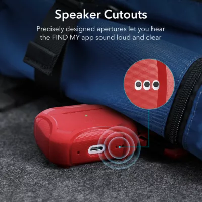 ESR รุ่น Cyber Armor Tough Case - เคส AirPods Pro 2/1 - สี Red