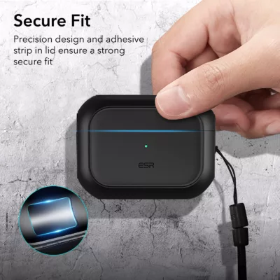 ESR รุ่น Orbit Hybrid with HaloLock - เคส AirPods Pro 2/1 - สี Black