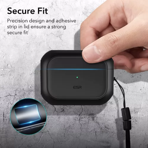 ESR รุ่น Orbit Hybrid with HaloLock - เคส AirPods Pro 2/1 - สี Black