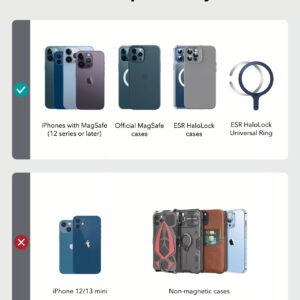 ESR รุ่น HaloLock Vegan Leather Wallet Stand - ที่ใส่บัตรติดหลังมือถือแบบตั้งได้ - สี Dark Blue 13 ESR รุ่น HaloLock Vegan Leather Wallet Stand - ที่ใส่บัตรติดหลังมือถือแบบตั้งได้ - สี Dark Blue