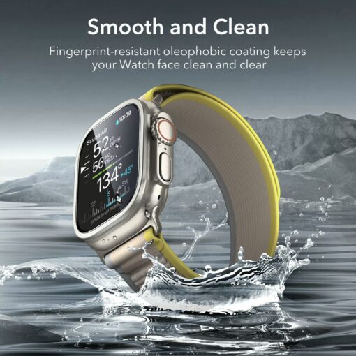 ESR รุ่น Armorite Screen Protector - ฟิล์มกระจกสำหรับ Apple Watch Ultra (49mm) - 2 ชิ้น - Image 5