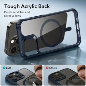 ESR รุ่น Air Armor Clear Case (HaloLock) - เคส iPhone 15 Pro Max - สี Clear/Dark Blue 9 ESR รุ่น Air Armor Clear Case (HaloLock) - เคส iPhone 15 Pro Max - สี Clear/Dark Blue