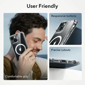 ESR รุ่น Air Armor Clear Case (HaloLock) - เคส iPhone 15 Plus - สี Clear