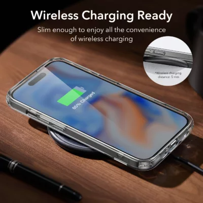 ESR รุ่น Boost Kickstand Case - เคส iPhone 15 - สี Clear