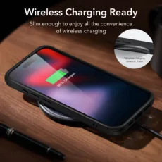 ESR รุ่น Boost Kickstand Case - เคส iPhone 15 Pro - สี Black