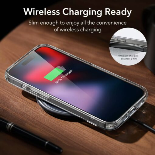 ESR รุ่น Boost Kickstand Case - เคส iPhone 15 Pro Max - สี Clear - Image 5