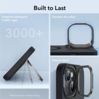 ESR รุ่น Cloud Soft Case with Stash Stand (HaloLock) - เคส iPhone 15 - สี Black