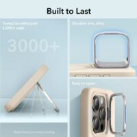 ESR รุ่น Cloud Soft Case with Stash Stand (HaloLock) - เคส iPhone 15 Pro - สี Light Tan