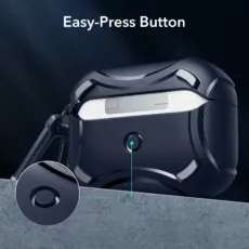 ESR รุ่น Cyber Armor Tough with HaloLock - เคส AirPods Pro 2/1 - สี Blue