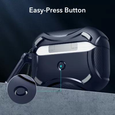 ESR รุ่น Cyber Armor Tough with HaloLock - เคส AirPods Pro 2/1 - สี Blue