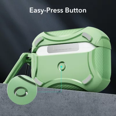 ESR รุ่น Cyber Armor Tough Case - เคส AirPods Pro 2/1 - สี Light Green