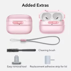ESR รุ่น Pulse Magnetic Lock Case (HaloLock) - เคส AirPods Pro 2/1 - สี Pink