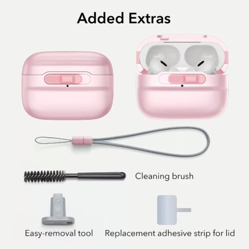 ESR รุ่น Pulse Magnetic Lock Case (HaloLock) - เคส AirPods Pro 2/1 - สี Pink - Image 8