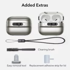 ESR รุ่น Pulse Magnetic Lock Case (HaloLock) - เคส AirPods Pro 2/1 - สี Titanium