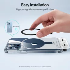 ESR รุ่น HaloLock Universal Ring 360 - วงแม่เหล็กสำหรับติดด้านหลังเคส - สี White (2ชิ้น)
