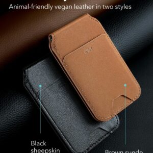 ESR รุ่น HaloLock Vegan Leather Wallet Stand - ที่ใส่บัตรติดหลังมือถือแบบตั้งได้ - สี Tan Suede 14 ESR รุ่น HaloLock Vegan Leather Wallet Stand - ที่ใส่บัตรติดหลังมือถือแบบตั้งได้ - สี Tan Suede