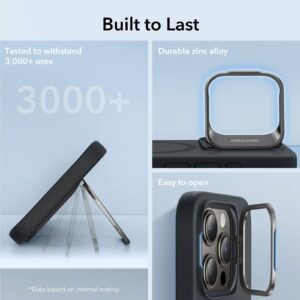 ESR รุ่น Cloud Soft Case with Stash Stand (HaloLock) - เคส iPhone 15 Pro Max - สี Black