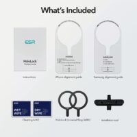 ESR รุ่น HaloLock Universal Ring 360 - วงแม่เหล็กสำหรับติดด้านหลังเคส - สี White (2ชิ้น)