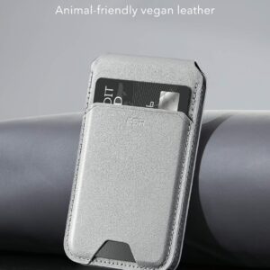 ESR รุ่น HaloLock Vegan Leather Wallet Stand - ที่ใส่บัตรติดหลังมือถือแบบตั้งได้ - สี Light Tan
