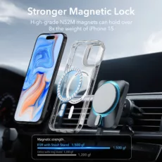 ESR รุ่น Classic Hybrid Case with Stash Stand (HaloLock) - เคส iPhone 15 Plus - สี Clear