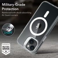 ESR รุ่น Classic Hybrid Case with Stash Stand (HaloLock) - เคส iPhone 15 Plus - สี Clear