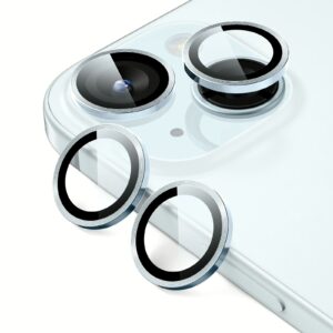ESR รุ่น Camera Lens Protector - กระจกเลนส์กล้อง iPhone 15/ 15 Plus - สี Light Blue