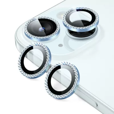 ESR รุ่น Camera Lens Protector - กระจกเลนส์กล้อง iPhone 15/ 15 Plus - สี Rhinestone Light Blue