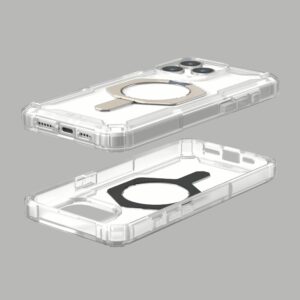 UAG รุ่น Plasma XTE MagSafe - เคส iPhone 15 Pro Max - สี Clear/Titanium