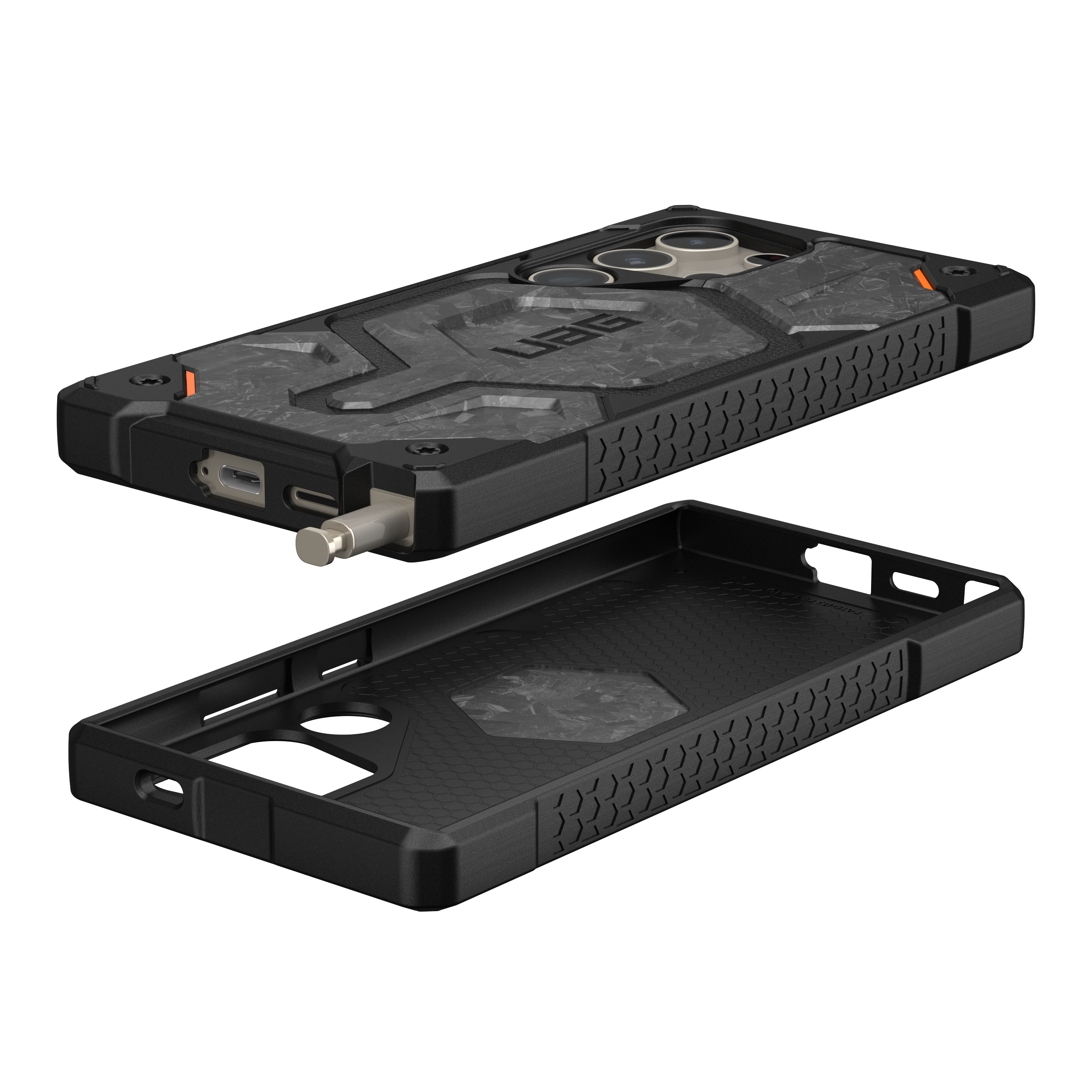 UAG รุ่น Monarch Pro - เคส Galaxy S24 Ultra - สี Forged Carbon (Limited Edition)