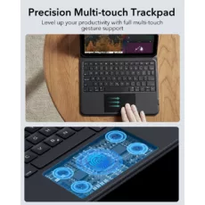 ESR รุ่น Ascend Keyboard Case - เคส iPad Air 13" (2025/2024) - สี Black (US Layout)
