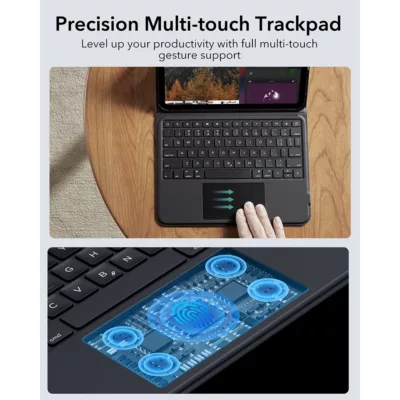 ESR รุ่น Ascend Keyboard Case - เคส iPad Pro 13" (7th/2024) - สี Black (US Layout)