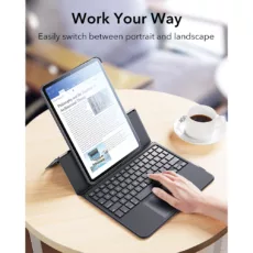 ESR รุ่น Ascend Keyboard Case - เคส iPad Air 11" (2025/2024), iPad Air 10.9" (5th/4th Gen), iPad Pro 11" (4th-1st Gen) - สี Black (US Layout)