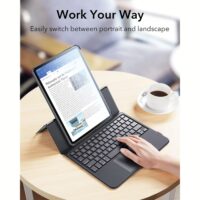 ESR รุ่น Ascend Keyboard Case - เคส iPad Air 11" (2025/2024), iPad Air 10.9" (5th/4th Gen), iPad Pro 11" (4th-1st Gen) - สี Black (US Layout)