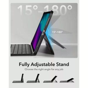ESR รุ่น Ascend Keyboard Case - เคส iPad Air 13" (2025/2024) - สี Black (US Layout)