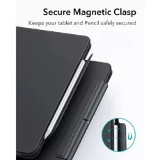ESR รุ่น Ascend Keyboard Case - เคส iPad Air 11" (2025/2024), iPad Air 10.9" (5th/4th Gen), iPad Pro 11" (4th-1st Gen) - สี Black (US Layout)