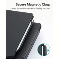 ESR รุ่น Ascend Keyboard Case - เคส iPad Air 11" (2025/2024), iPad Air 10.9" (5th/4th Gen), iPad Pro 11" (4th-1st Gen) - สี Black (US Layout)