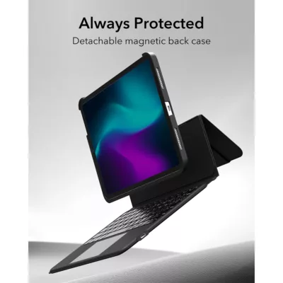 ESR รุ่น Ascend Keyboard Case - เคส iPad Pro 13" (7th/2024) - สี Black (US Layout)