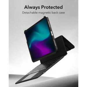 ESR รุ่น Ascend Keyboard Case - เคส iPad Air 13" (2025/2024) - สี Black (US Layout)