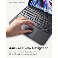 ESR รุ่น Ascend Keyboard Case - เคส iPad Air 11" (2025/2024), iPad Air 10.9" (5th/4th Gen), iPad Pro 11" (4th-1st Gen) - สี Black (US Layout)