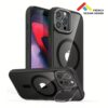 ESR รุ่น Classic Hybrid Case with Stash Stand (HaloLock) - เคส iPhone 15 Pro - สี Clear Black